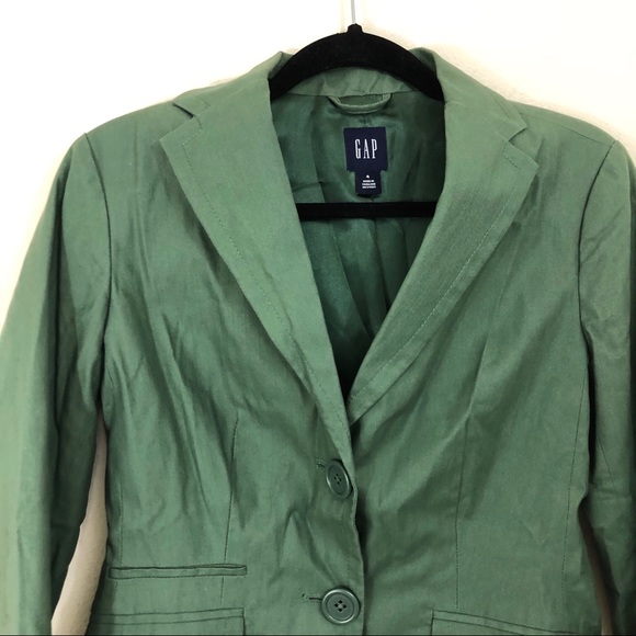 GAP Size 4 Army Green Blazer - Picture 2 of 4